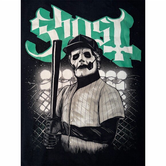 Ghost Band T-Shirt Men's 2XL Black Papa Emeritus Baseball Batter The Warriors - Picture 3 of 4